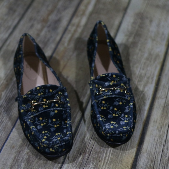 CAbi Shoes - CAbi Carnaby Loafers Floral Printed Velvet 6005